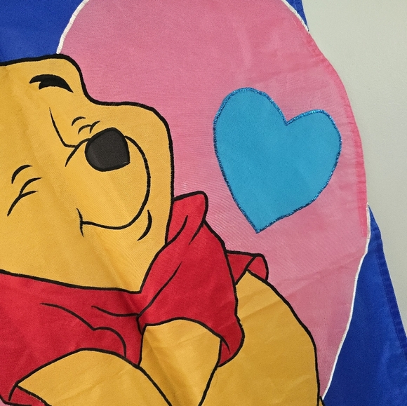 Vintage Winnie The Pooh Valentines Day Hearts Outdoor Flag Double Sided Yard - Picture 3 of 12